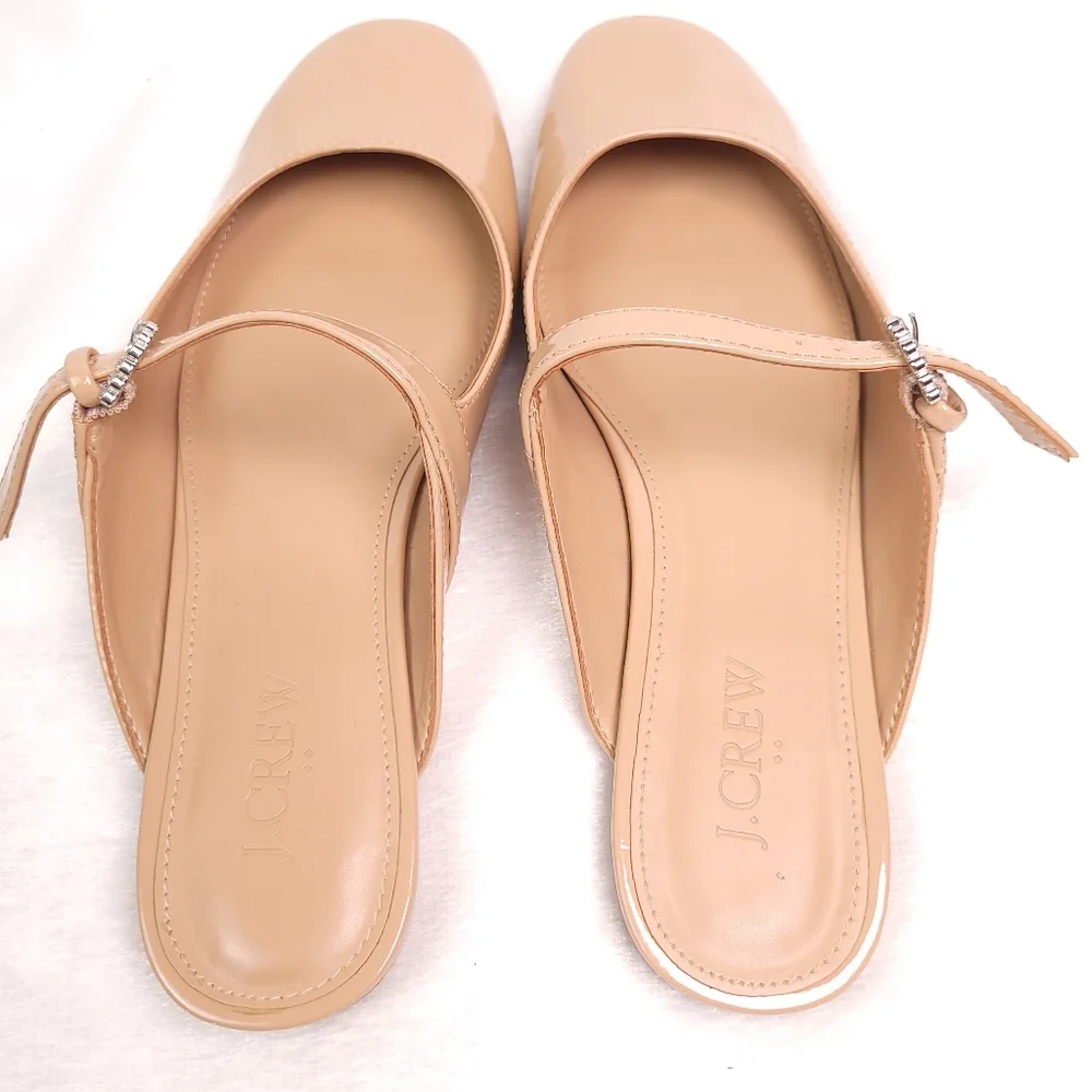 J. Crew Factory Mary Jane Mules 6 1/2 CA763